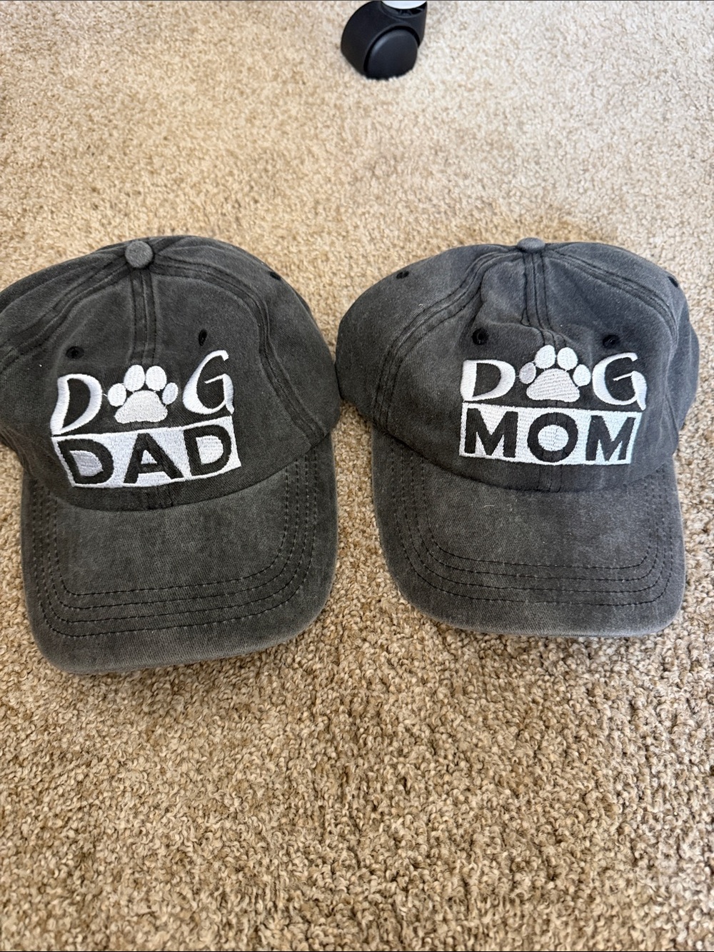 Dog Mom / Dog Dad Charcoal Baseball Cap - Pet Lover Hat